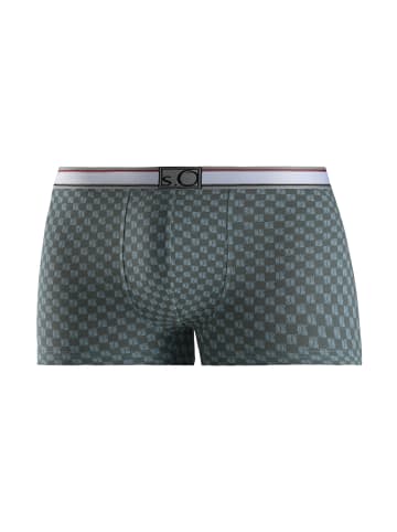 s.Oliver Boxershorts in mint, petrol, bedruckt
