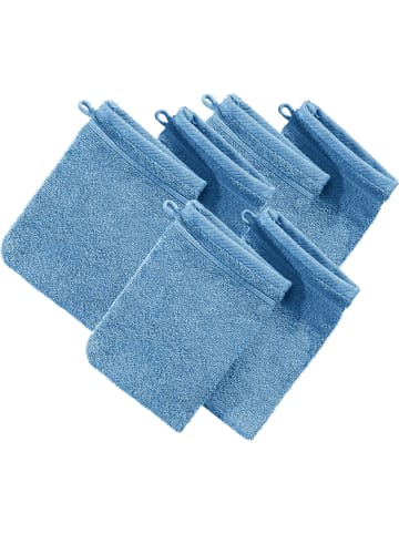 Erwin Müller Frottier Waschhandschuh 6er-Pack Heidelberg in hellblau