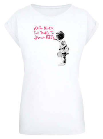 Merchcode Merchcode Damen Ladies Dream Big T-Shirt in white