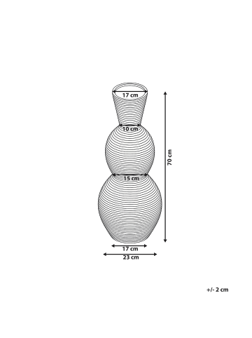 Beliani Dekovase SYMI in  - (W) 23 x (H) 70 x (L) 23 cm