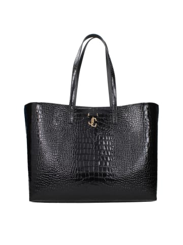 Jimmy Choo Schwarz Leder Schulter Tasche
