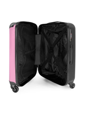 NoBoringSuitCases Suitcase, Koffer, Reisekoffer Schmetterling rosa weiß