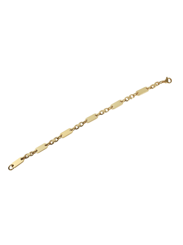 Adeliás Unisex Armband aus Edelstahl 21 cm in gold