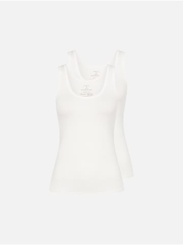 Erlich Textil  Tanktop LIGHT TOUCH TANKTOP IM 2er PACK in ecru