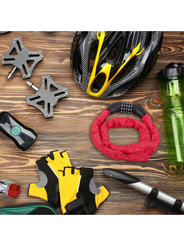 relaxdays 3 x Zahlenschloss in Rot - (L)120 cm