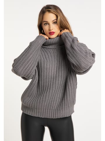 faina Strickpullover in Grau