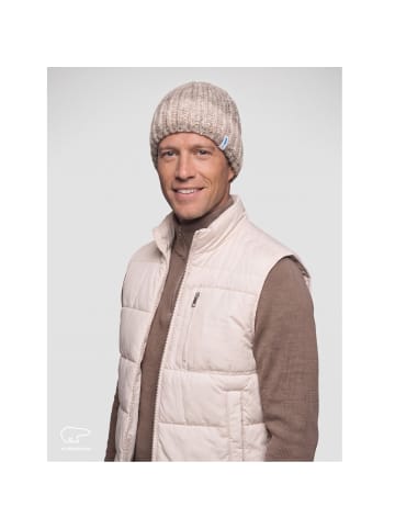 Eisbär Strickmütze aus Bio-Baumwolle für Damen in beige