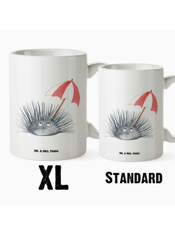 Mr. & Mrs. Panda XL Tasse Seeigel ohne Spruch in Weiß