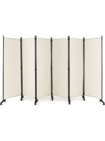 COSTWAY Raumteiler 6 tlg. 172cm in Beige