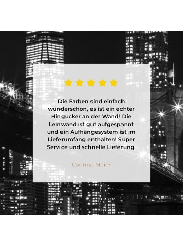 MuchoWow Leinwand bilder Brooklyn Bridge (BxH)