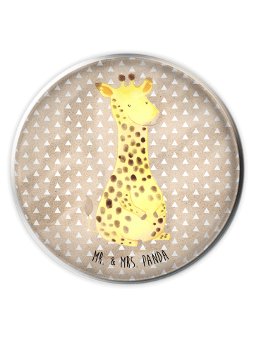 Mr. & Mrs. Panda Abfluss-Stopfen Giraffe Zufrieden ohne Spruch in Sandig