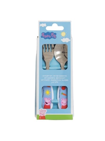 Peppa Pig Kinderbesteck Set 2-teilig Löffel & Gabel mit Motivgriffen