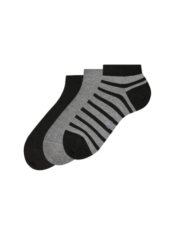 Falke Socken 3er Pack in Schwarz/Grau