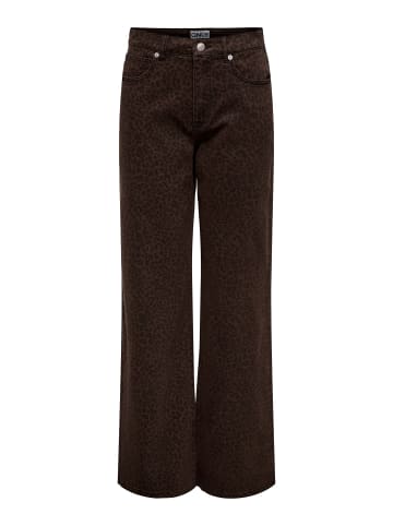 ONLY Jeans mit weitem Bein in Chicory Coffee