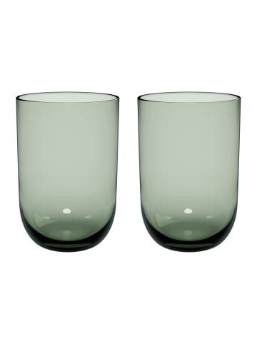 like. by Villeroy & Boch 2er Set Longdrinkbecher Like Glass 385 ml in Sage