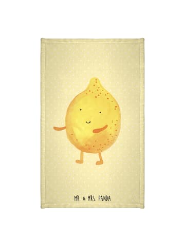 Mr. & Mrs. Panda Gästehandtücher Beste Freunde Zitrone ohne Spruch in Gelb Pastell