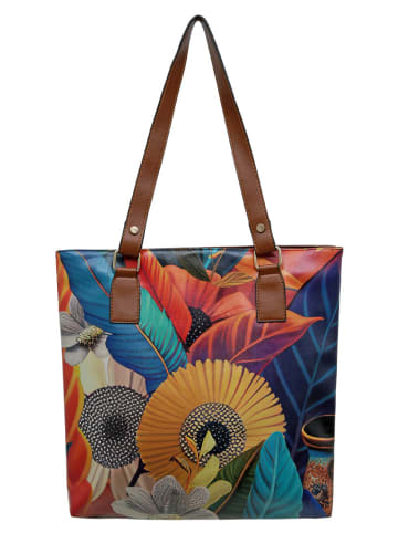 Dogo Umhängetasche - Multi Pocket BagBlooming Dog in Blau