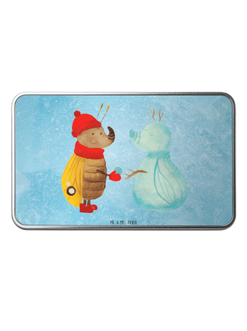 Mr. & Mrs. Panda Dose Nachtfalter Schneemann ohne Spruch in Eisblau