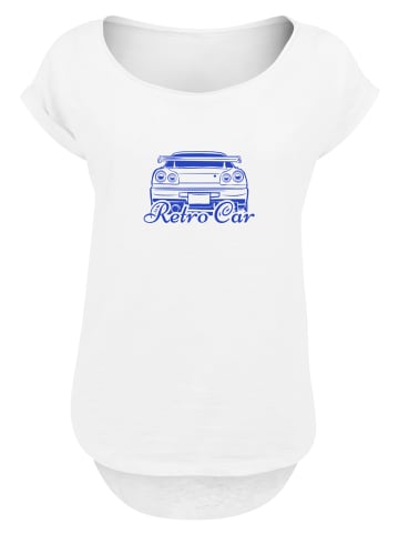 F4NT4STIC Long Cut T-Shirt Retro Car Japanese Streetstyle in weiß