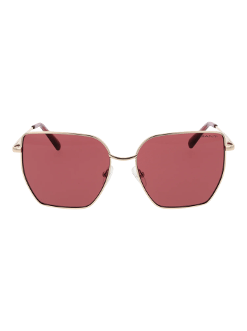 Gant Frauen Sonnenbrille Quadratisch Gold