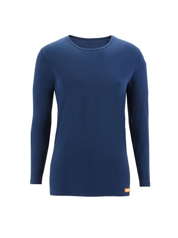 Bruno Banani Unterhemd / Shirt Langarm WARM UP in Marine