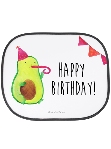 Mr. & Mrs. Panda Sonnenschutz Auto Avocado Geburtstag mit Spruch in Weiß
