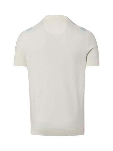 Finshley & Harding London Poloshirt in ecru hellblau - 0001