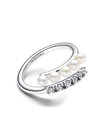 Pandora Silber Ring Pearls&Pavé Größe 56