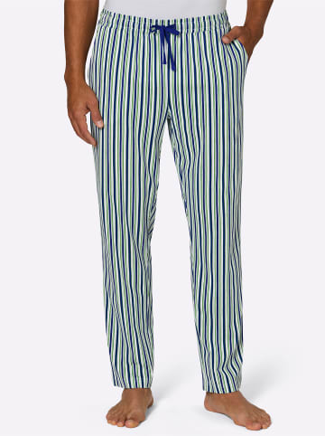 WITT WEIDEN Hose lang in royalblau-apfel-gestreift