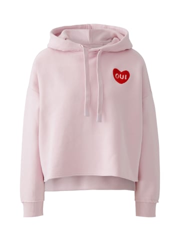 Oui Kapuzensweatshirt in bleached mauve