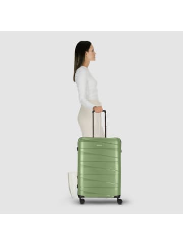 Redolz Essentials 10 MEDIUM 4 Rollen Trolley 67 cm in green-metallic