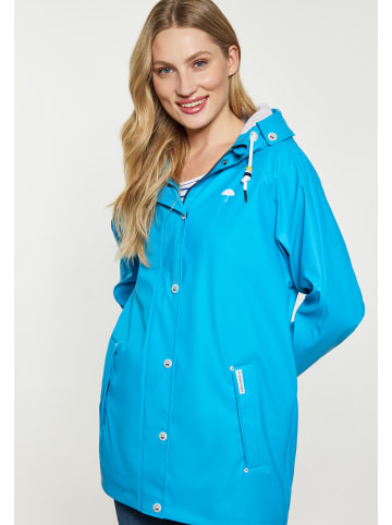 Schmuddelwedda Damen Regenmantel in Cyanblau