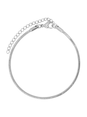 Steel_Art Herrenarmband Quinn silberfarben in Silberfarben Poliert