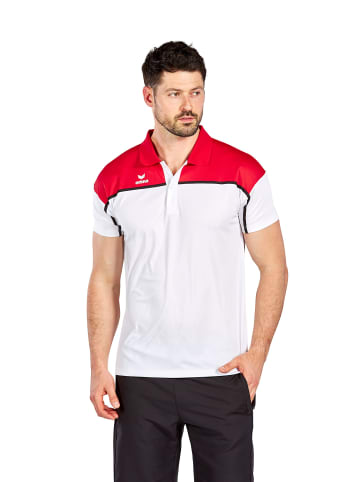 erima Herren Change By Erima Poloshirt in weiß/rot/schwarz