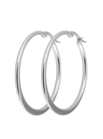 Adeliás Damen Ohrringe – Creole aus Edelstahl in silber