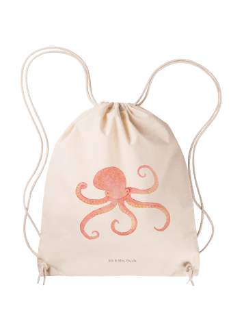Mr. & Mrs. Panda Sportrucksack Tintenfisch ohne Spruch in Creme