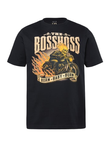 JP1880 Kurzarm T-Shirt in schwarz