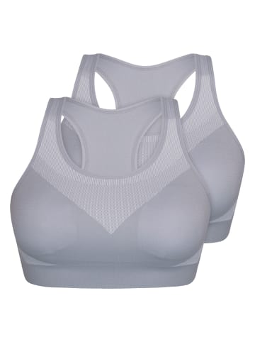 Sassa 2er Pack Sport-BH in hellgrau