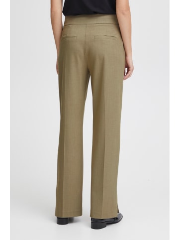 b. young BYDANTA STRAIGHT PANTS - HEAVY WOVEN Regular fit in Aloe Melange