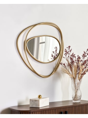 Beliani Wandspiegel COURCY in Gold - (W) 50 x (H) 54 x (L) 3 cm