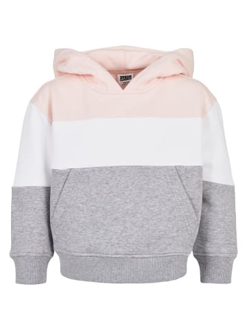 Urban Classics Kapuzenpullover in lightrose/white/grey