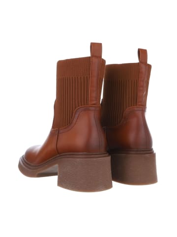 Ital-Design Stiefelette in Camel