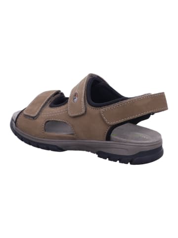WALDLÄUFER Komfort Sandalen für Herren in mittel-braun