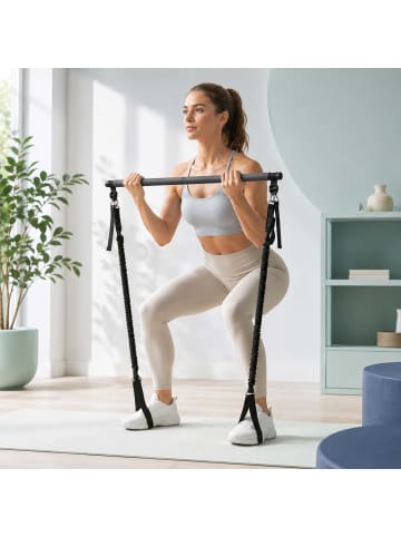 relaxdays Pilates Bar Kit in Schwarz