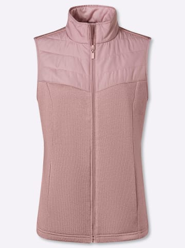 Sieh an! Strickfleece-Weste in hortensie-meliert