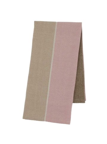 Chic Antique Geschirrtuch AIX Breite Streifen Rosa Latte