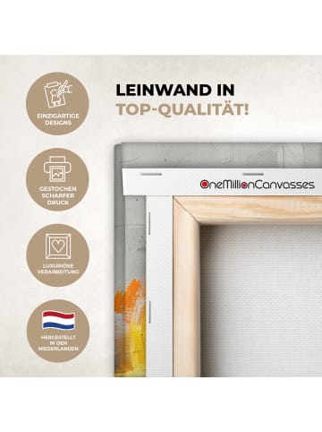 MuchoWow Leinwand Bilder Abstrakte Kunst Explosion