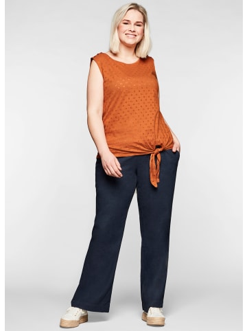 sheego Stoff-Hose in nachtblau