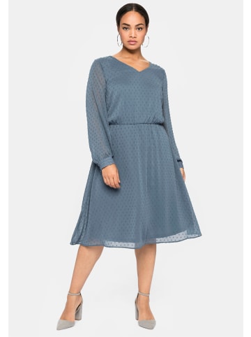 sheego Abendkleid in stahlblau