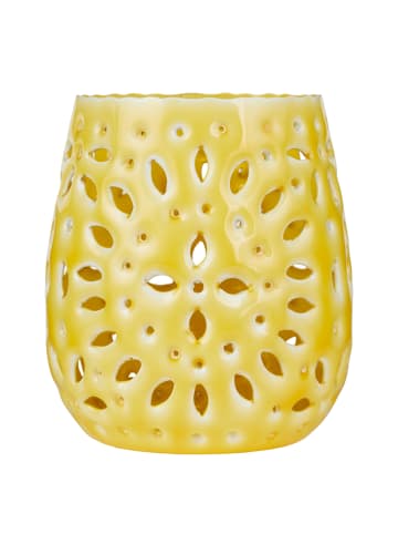 Butlers Windlicht BLUE MAROCCO in Gelb